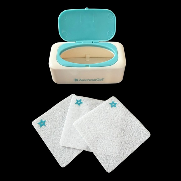 American Girl Other - American Girl Doll‎ Caring for Baby Wipes Case Set Pretend Play Bitty AG-4
